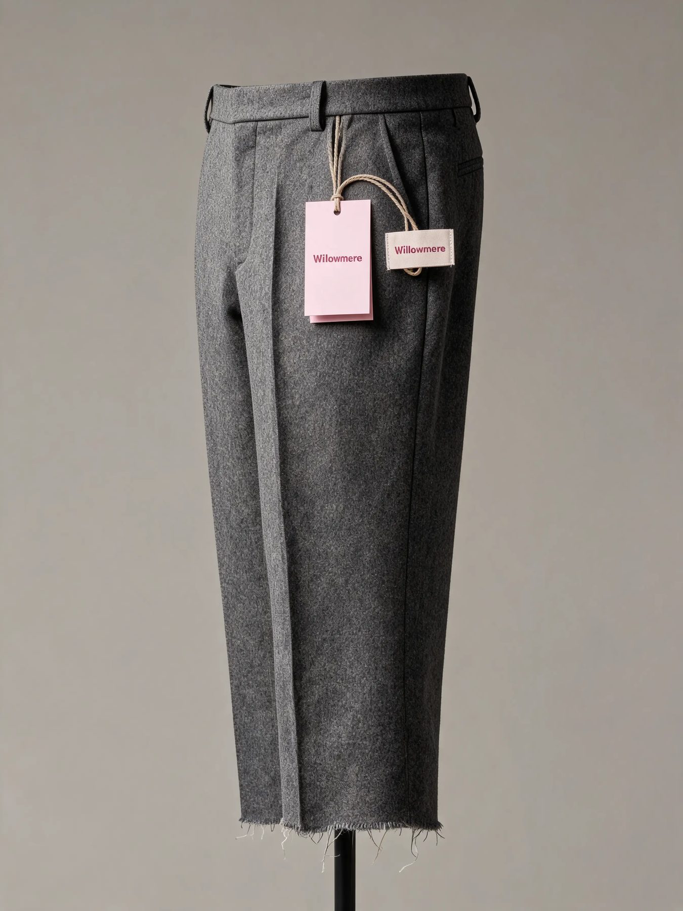 Pleated Wool Trouser